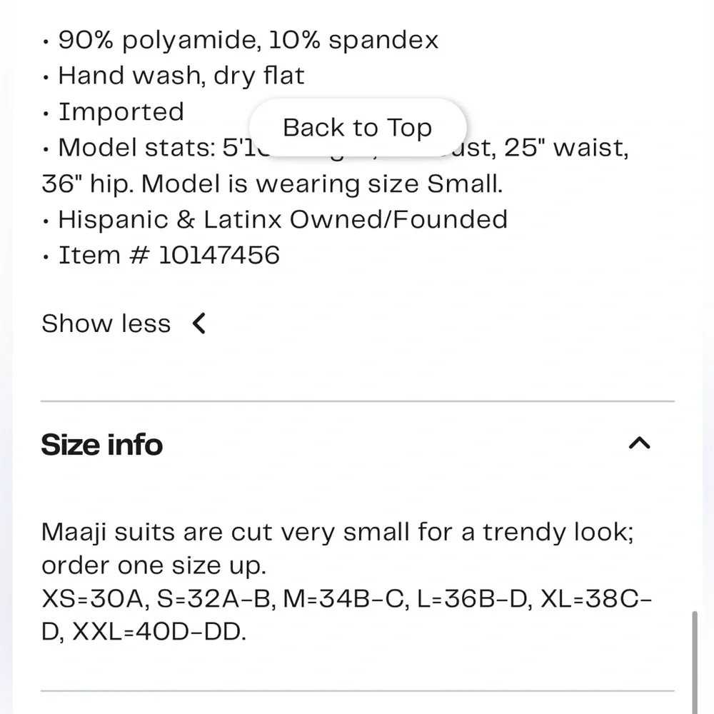 NWT Sz S Top Maaji - Jazz Band Lexi Bandeau